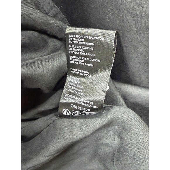 Anthropologie Maeve Maxi Skirt Black Drop Waist Cotton Preppy Boho Size 10 New - Picture 12 of 14